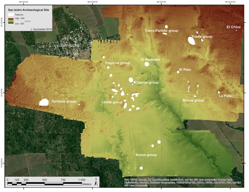 Wstępne wyniki mapowania, opublikowane w 2020 roku Salwador archeologia Salvador archaeology