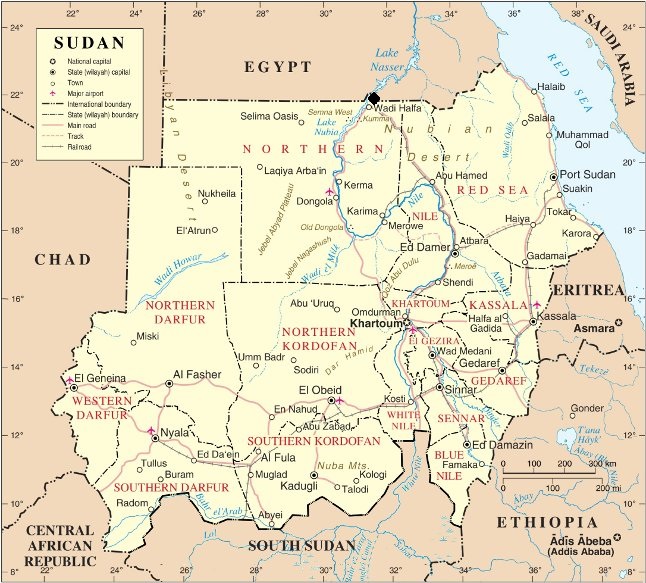 Mapa Sudanu Północnego z zaznaczoną lokalizacją cmentarzyska Jebel Sahaba na granicy z Egiptem ©Muhammad Daffa Rambe opublikowano na licencji CC BY-SA 2.0, via Wikimedia Commons