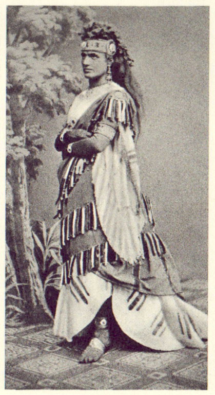 Sopranistka Teresa Stolz w roli Aidy w 1872 roku w Parmie, Domena Publiczna