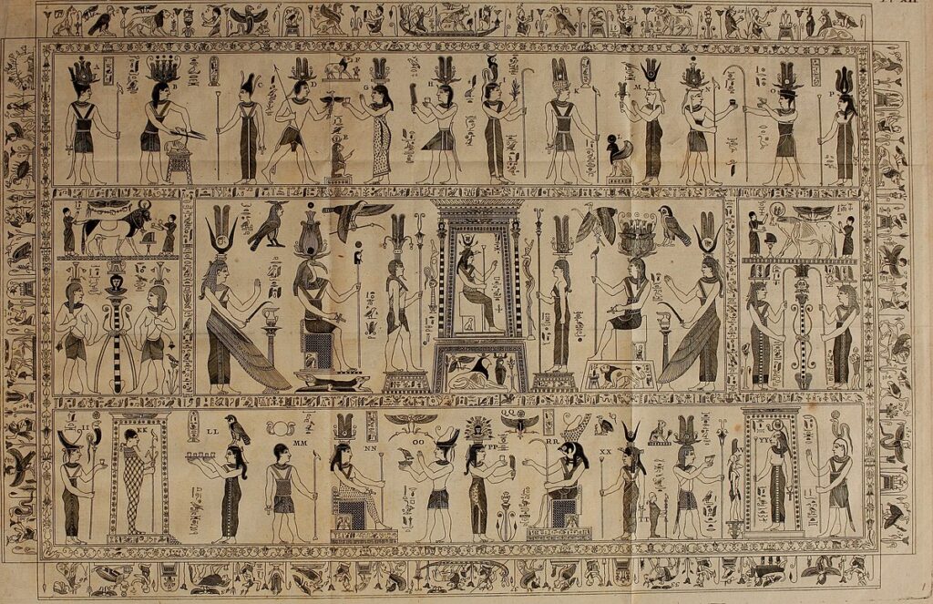 Rycina z L' antiquité expliquée et représentée en figures, Paris, 1722Domena publiczna Bernard de Montfaucon Domena publiczna