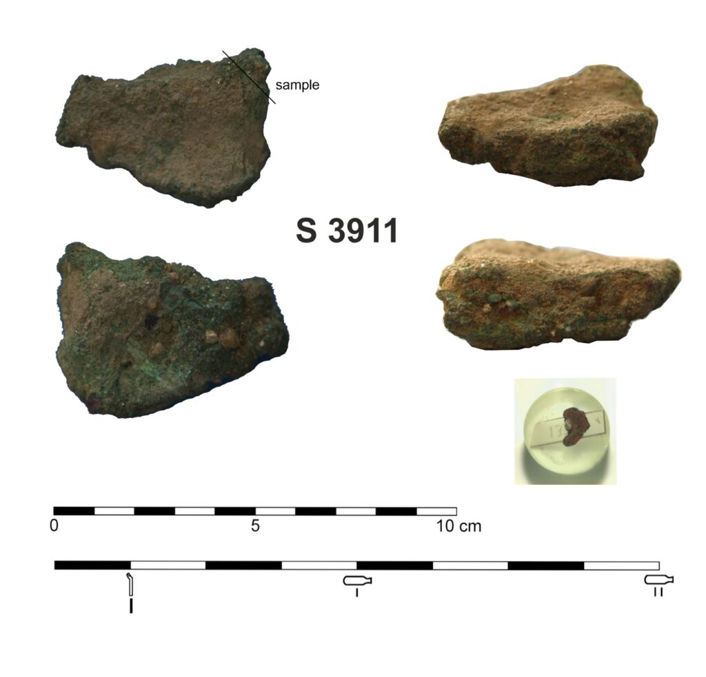 Fragment odlewu znaleziony w Tell el-Retaba© Martin Odler 